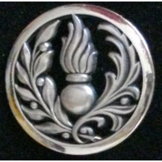 INSIGNE DE BÉRET DU COMMISSARIAT : insigne de béret du commissariat argenté plat fabrication béraudy
