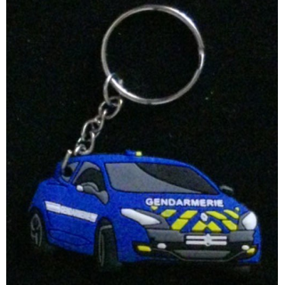 PORTE CLEFS : porte clefs de la gendarmerie en mousse colorée de très belle fabrication largeur 5,5 cm