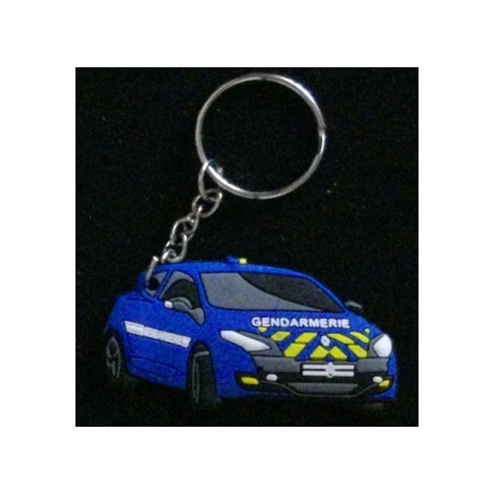 PORTE CLEFS : porte clefs de la gendarmerie en mousse colorée de très belle fabrication largeur 5,5 cm