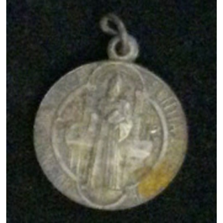 MÉDAILLE RELIGIEUSE : vieille médaille religieuse MDCCCLXXX (1880) eius orbitu nro pra sentia muniamur