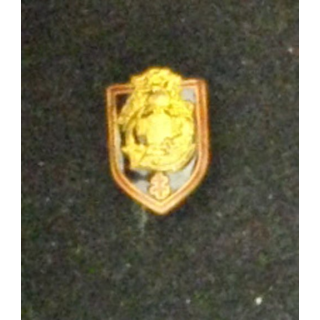 CGFTEO : insigne miniature du commandement du génie des forces terrestres en Extrême-orient embouti d'une hauteur de 1,6 cm