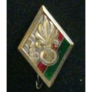 4° REI : insigne du 4° régiment étranger d'infanterie 4 gravé en émail de fabrication Drago rue Béranger