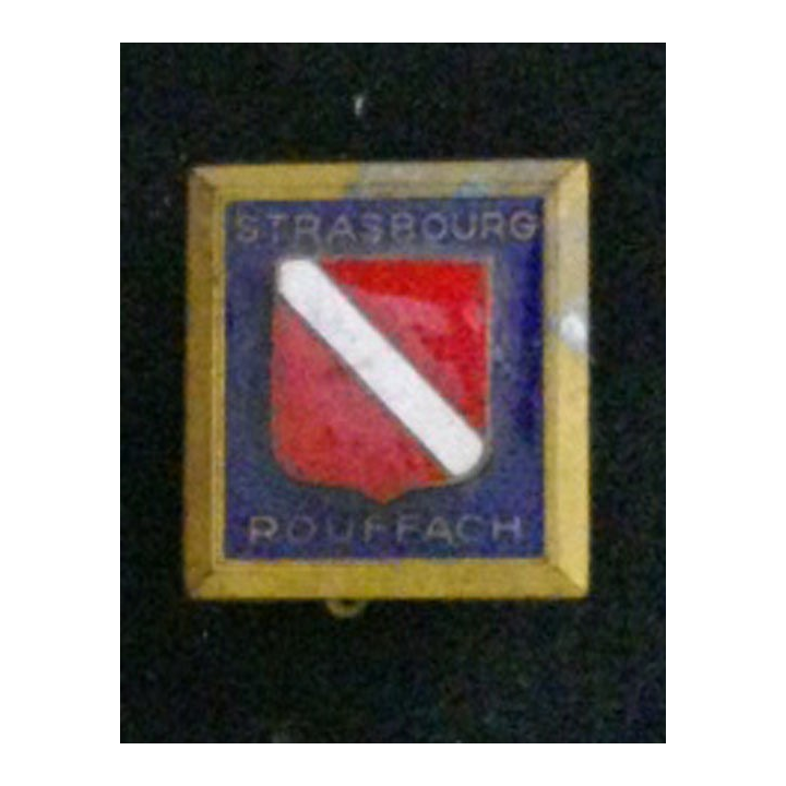 Ecole militaire de Strasbourg Rouffach en émail Drago Béranger EMS