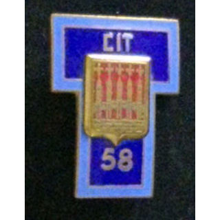 58° CIT : insigne du 58° centre d'instruction des transmissions