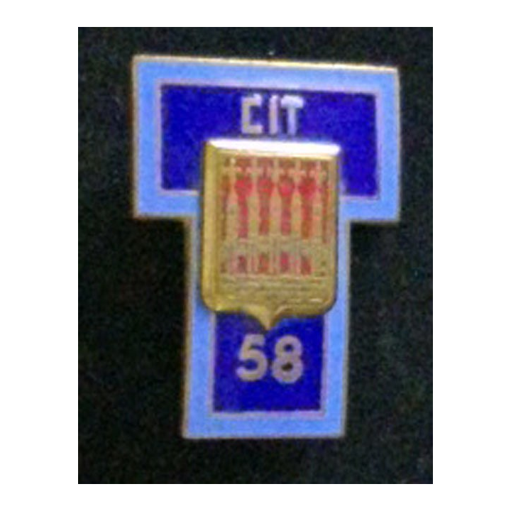 58° CIT : insigne du 58° centre d'instruction des transmissions