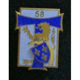 58° régiment des transmissions Arthus Bertrand G. 1914 en émail RT
