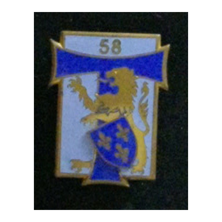 58° régiment des transmissions Arthus Bertrand G. 1914 en émail RT