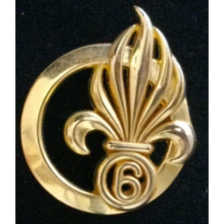6° REG : 6° RÉGIMENT ÉTRANGER DU GÉNIE INSIGNE DE BÉRET (3840)