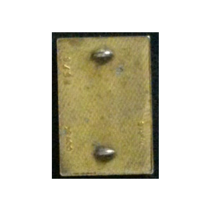 38° RT : insigne du 38° régiment de transmissions de fabrication Drago H.576 dos losangé doré deux anneaux