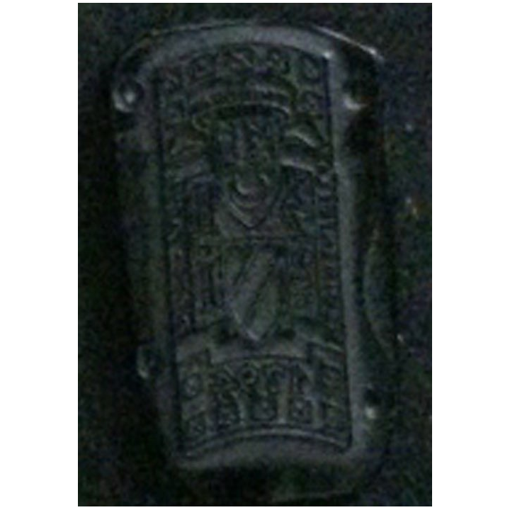 matrice sur résine ou bakélite du 172° régiment d'infanterie (taille de l'insigne 3,5 x 1,4 cm)