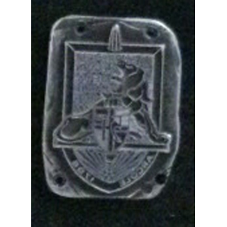 MATRICE SUR MÉTAL du 51° régiment d'infanterie (taille de l'insigne 3 x 2 cm)