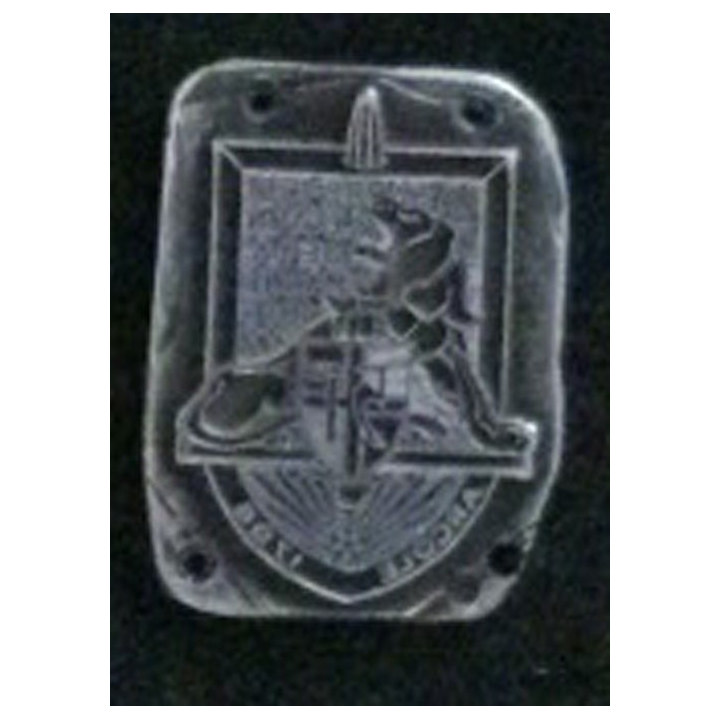 MATRICE SUR MÉTAL du 51° régiment d'infanterie (taille de l'insigne 3 x 2 cm)