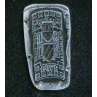 MATRICE SUR MÉTAL : matrice sur métal du 172° régiment d'infanterie (taille de l'insigne 3,4 x 1,5 cm)