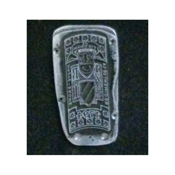 MATRICE SUR MÉTAL : matrice sur métal du 172° régiment d'infanterie (taille de l'insigne 3,4 x 1,5 cm)