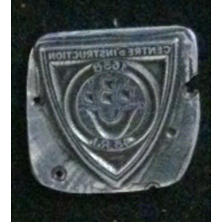 MATRICE SUR MÉTAL du 43° régiment d'infanterie (taille de l'insigne 2,4 x 2,3 cm)
