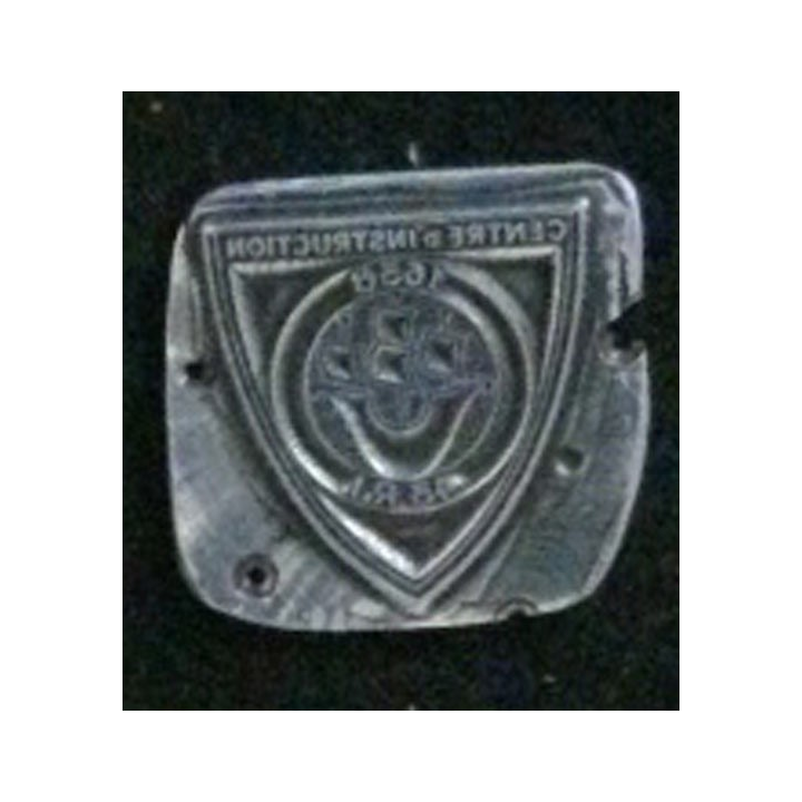 MATRICE SUR MÉTAL du 43° régiment d'infanterie (taille de l'insigne 2,4 x 2,3 cm)