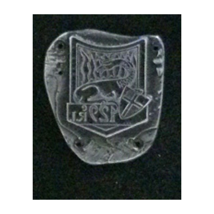 MATRICE SUR MÉTAL du 129° régiment d'infanterie (taille de l'insigne 2,5 x 1,9 cm)