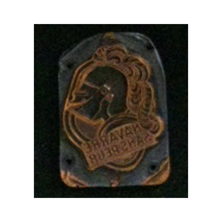 MATRICE SUR MÉTAL du 5° régiment d'infanterie Navarre (taille de l'insigne 3 x 2,2 cm)