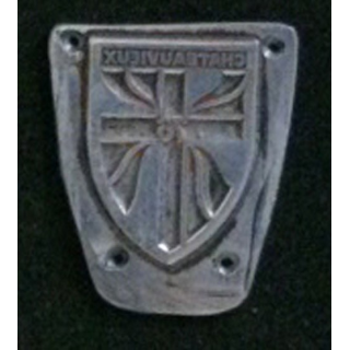 matrice sur métal du 76° régiment d'infanterie (taille de l'insigne 2,5 x 1,9 cm)