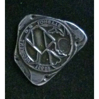 MATRICE SUR MÉTAL du 158° régiment d'infanterie (diamètre de l'insigne 2,5 cm)
