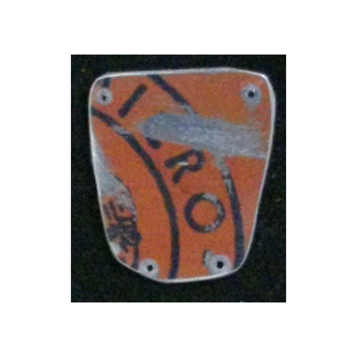 MATRICE SUR MÉTAL du 22° bataillon d'infanterie (taille de l'insigne 3 x 1,9 cm)