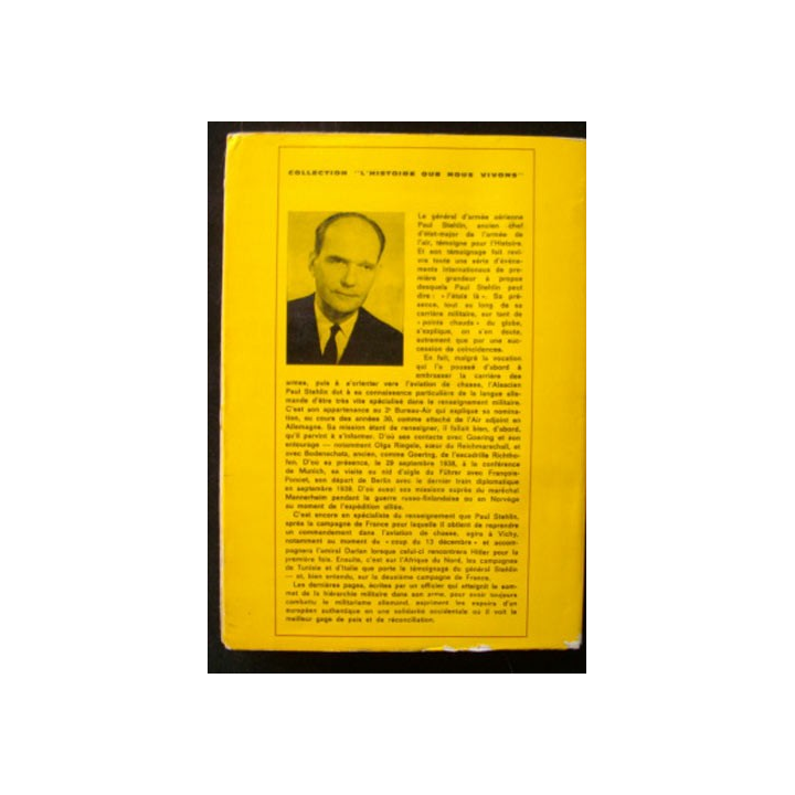 Témoignage pour l'histoire écrit par Paul Stehlin