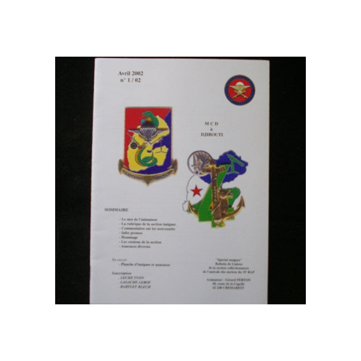 CATALOGUE DE L'AMICALE DU 35°RAP Avril 2002 N°1/2