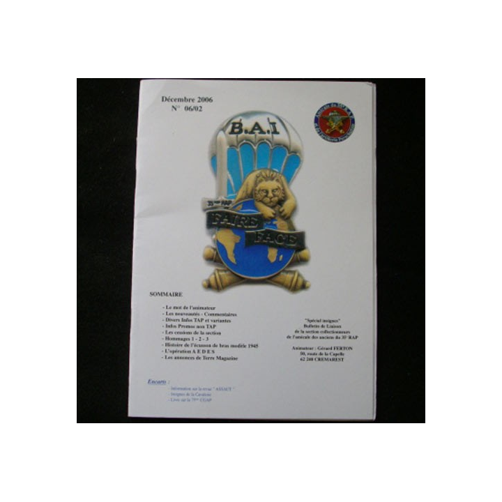 CATALOGUE DE L'AMICALE DU 35°RAP décembre 2006 N°6/2