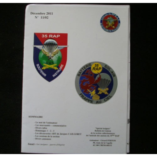 CATALOGUE DE L'AMICALE DU 35°RAP décembre 2011 N°11/2