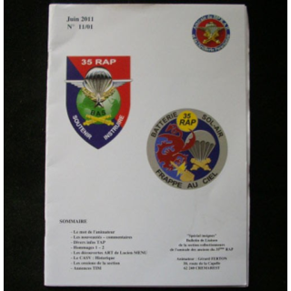 CATALOGUE DE L'AMICALE DU 35°RAP juin 2011 N°11/1