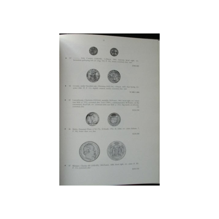 catalogue Christies sur vente de pièces de monnaies jetons médailles