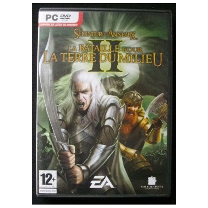 JEU PC DVD ROM : LE SEIGNEUR DES ANNEAUX II la bataille pour la terre du milieu