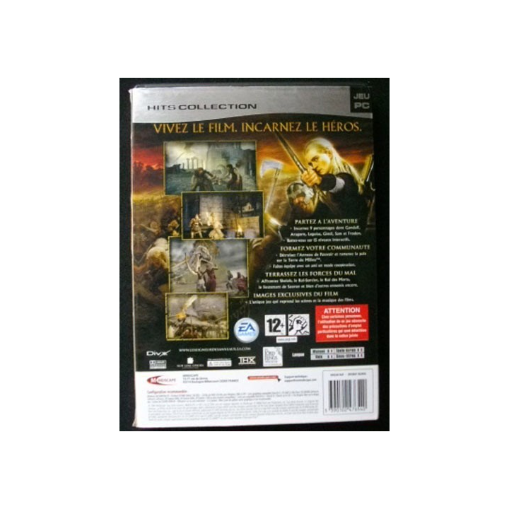 JEU PC DVD ROM : LE SEIGNEUR DES ANNEAUX le retour du roi