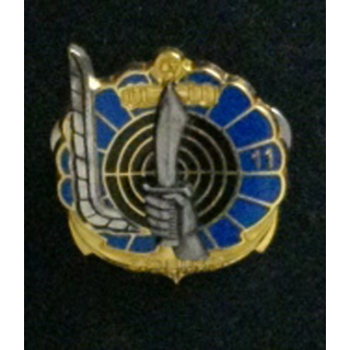 3° RPIMA : insigne de la 11° compagnie du 3° régiment parachutiste d'infanterie de marine de fabrication Balme