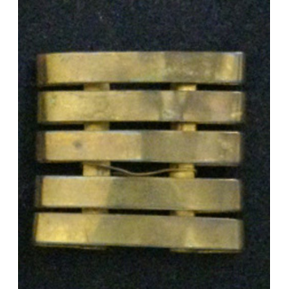 Galon métallique d'épaule de colonel en métal épais de dimension 4,8 cm par 4,8 cm