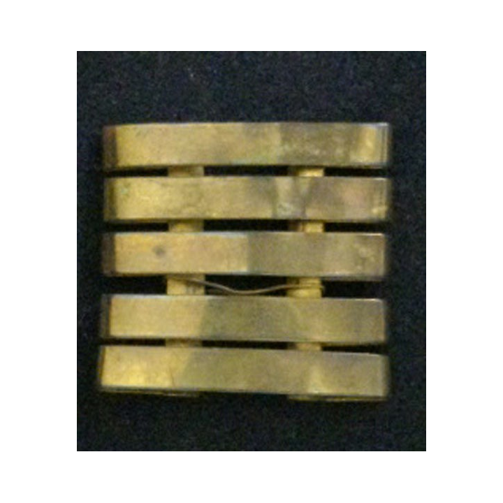 Galon métallique d'épaule de colonel en métal épais de dimension 4,8 cm par 4,8 cm