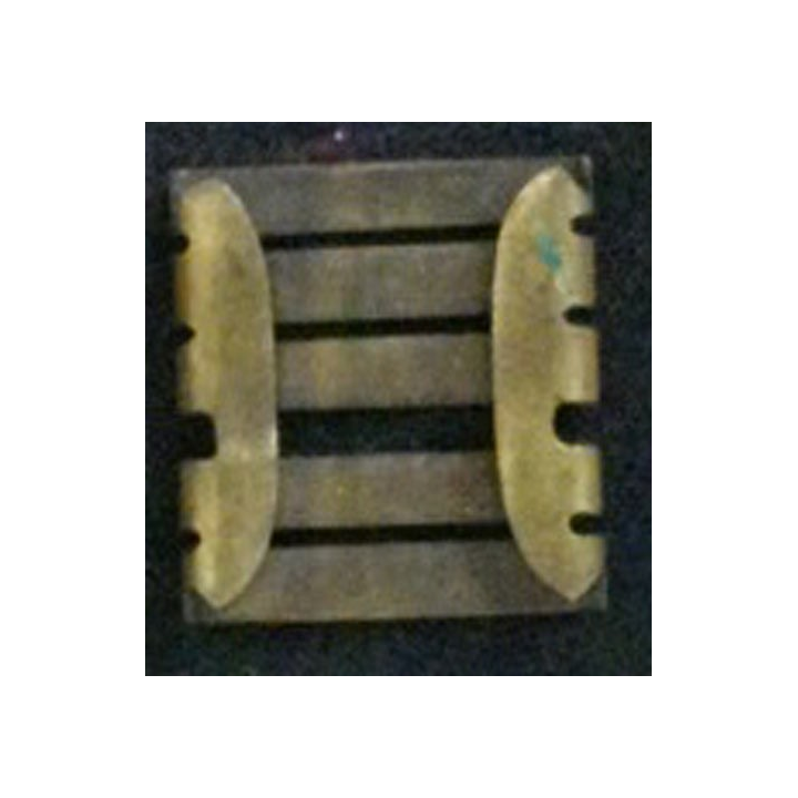 Galon métallique d'épaule de colonel en métal épais de dimension 3,3 cm par 3 cm