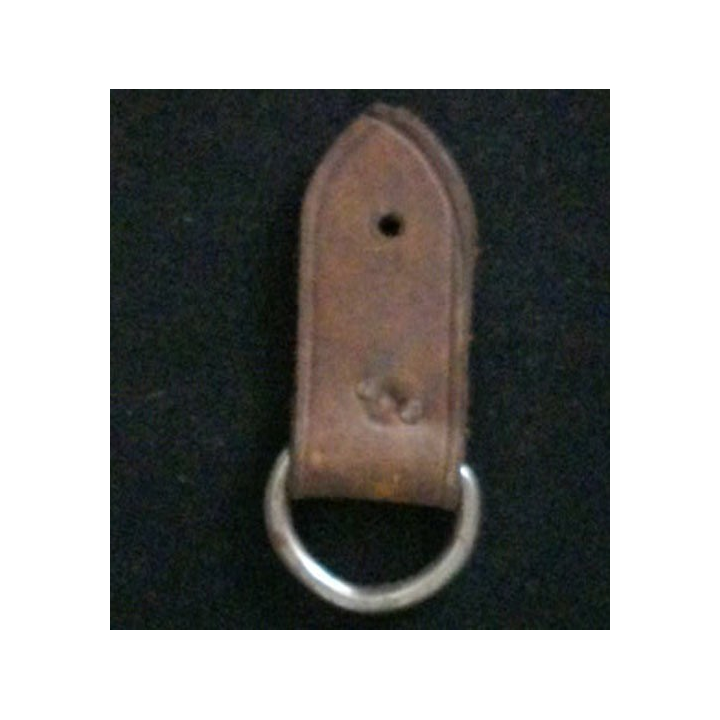 Passant en cuir avec une boucle métallique