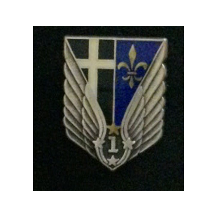 1° RHC : insigne du 1° régiment d'hélicoptères de combat de fabrication JY Ségalen G. 2265