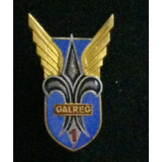 1° GALREG : insigne du 1° groupe de l'aviation légère régionale de l'armée de terre de fabrication Drago G. 2293 en émail