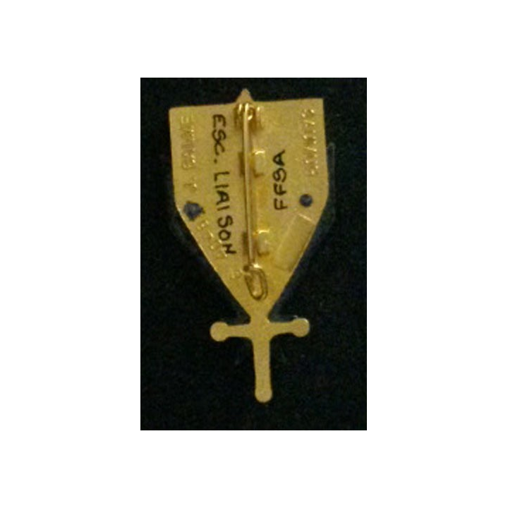 EL FFSA : insigne de l'escadrille de liaison des forces françaises stationnées en Allemagne de fabrication Balme G. 4048