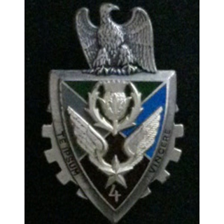 4° RHCM : insigne du 4° régiment d'hélicoptères de commandement et de manuvre de fabrication Drago Noisiel G. 3311