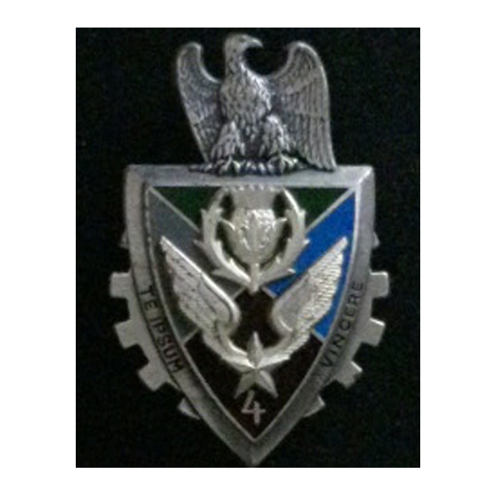 4° RHCM : insigne du 4° régiment d'hélicoptères de commandement et de manuvre de fabrication Drago Noisiel G. 3311
