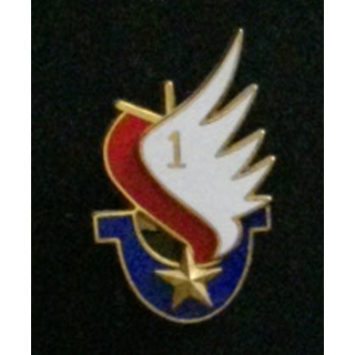 1° GHL : insigne du 1° groupe d'hélicoptères légers type 2 de fabrication Fraisse G. 3211