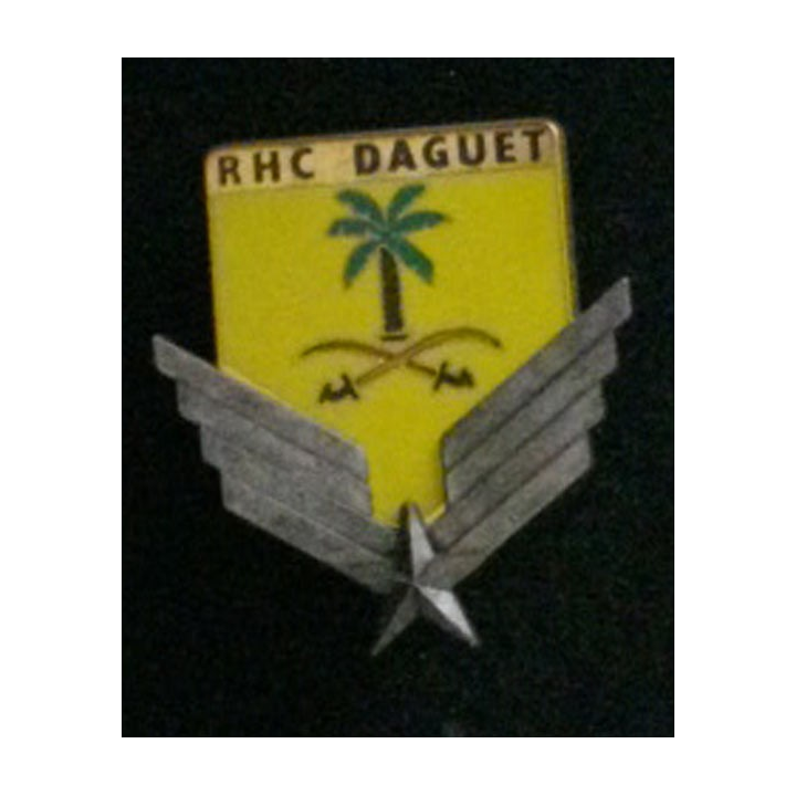 5° RHC : insigne du 5° régiment d'hélicoptères de combat opération daguet de fabrication Fraisse