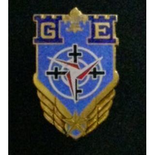 GE ALAT : insigne du groupe d'expérimentation de l'aviation légère de l'armée de terre de fabrication Drago G. 1874 en émail