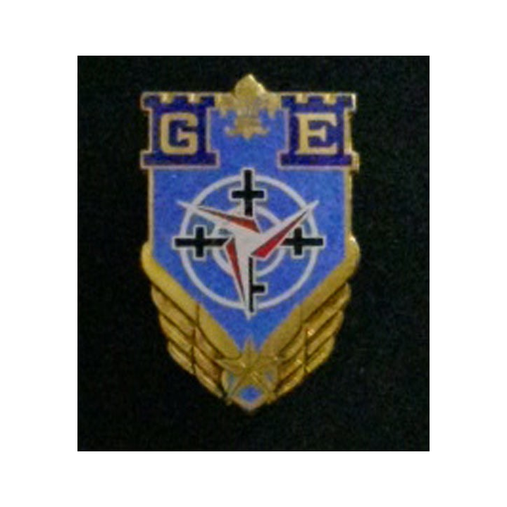 GE ALAT : insigne du groupe d'expérimentation de l'aviation légère de l'armée de terre de fabrication Drago G. 1874 en émail