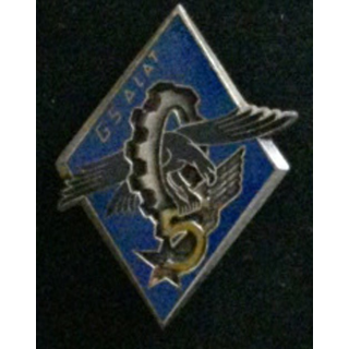 5° GS ALAT : insigne du 5° groupe de soutien de l'aviation légère de l'armée de terre de fabrication Drago G. 2588
