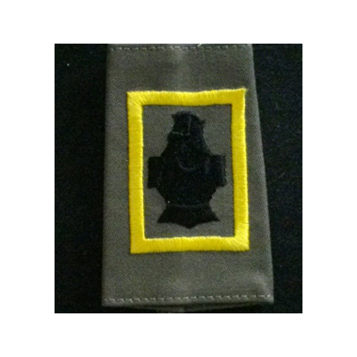 5° RG : fourreau de la 3° compagnie jaune du 5° régiment du génie  cuirasse sans chiffre