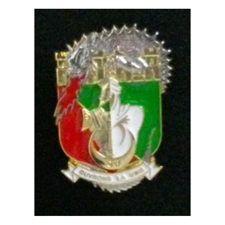 19° RG CA : insigne de la compagnie d'appui du 19° Régiment du Génie de fabrication Arthus Bertrand